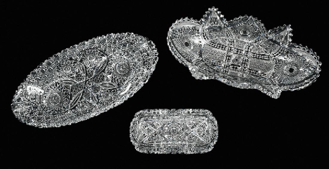 Brilliant Period Cut Glass Relish Dishes (1 of 8)