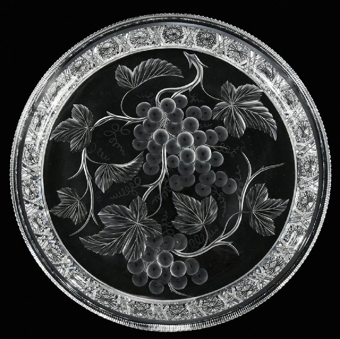 Tuthill Brilliant Period Cut Glass Tray (1 of 6)