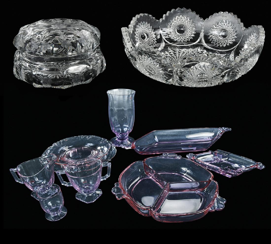 Eleven Pieces Heisey Glass (1 of 5)