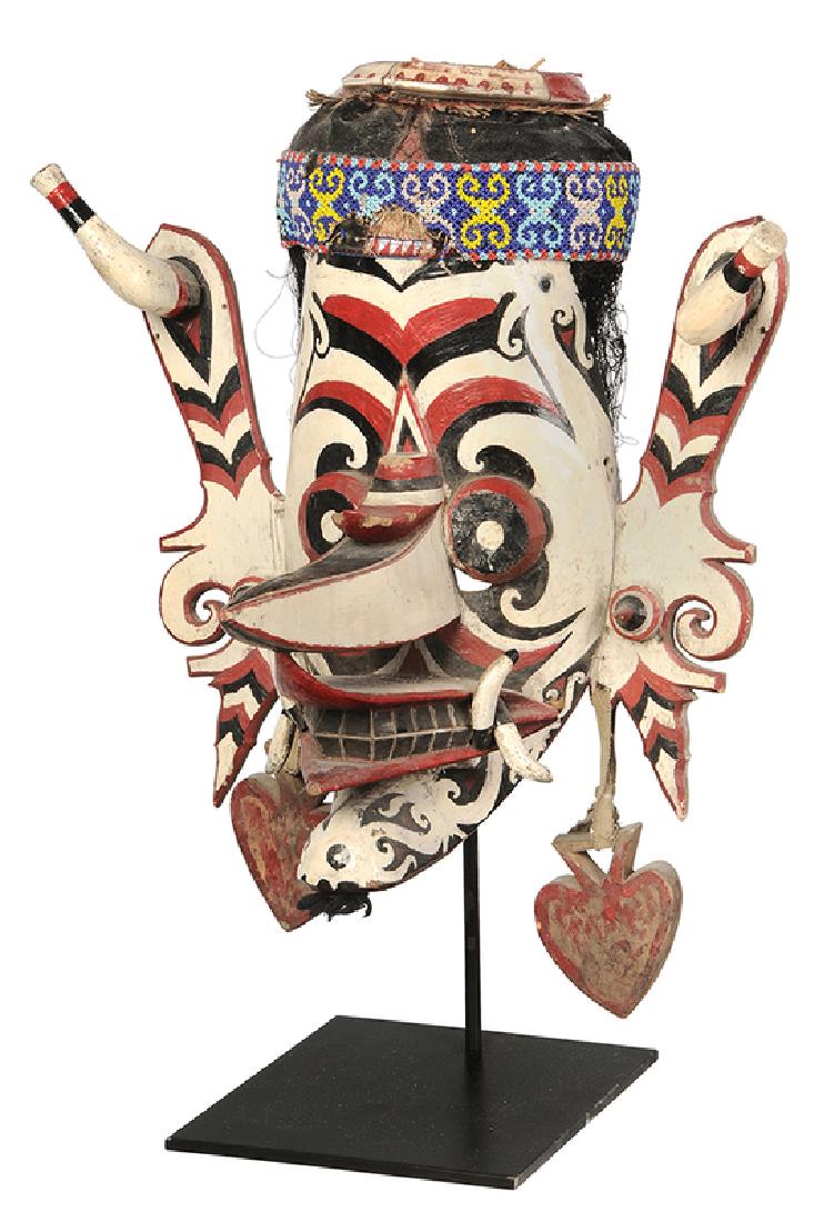 Bahau Dayak Mask on Stand (1 of 5)