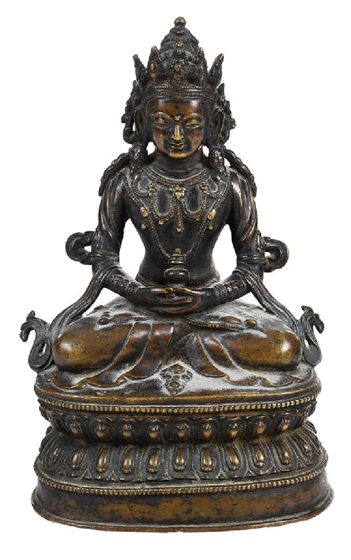 Tibetan Bronze Figure of Amitayus (1 of 9)