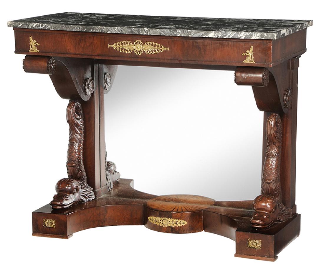 Fine Classical Dolphin Carved Pier Table (1 of 9)