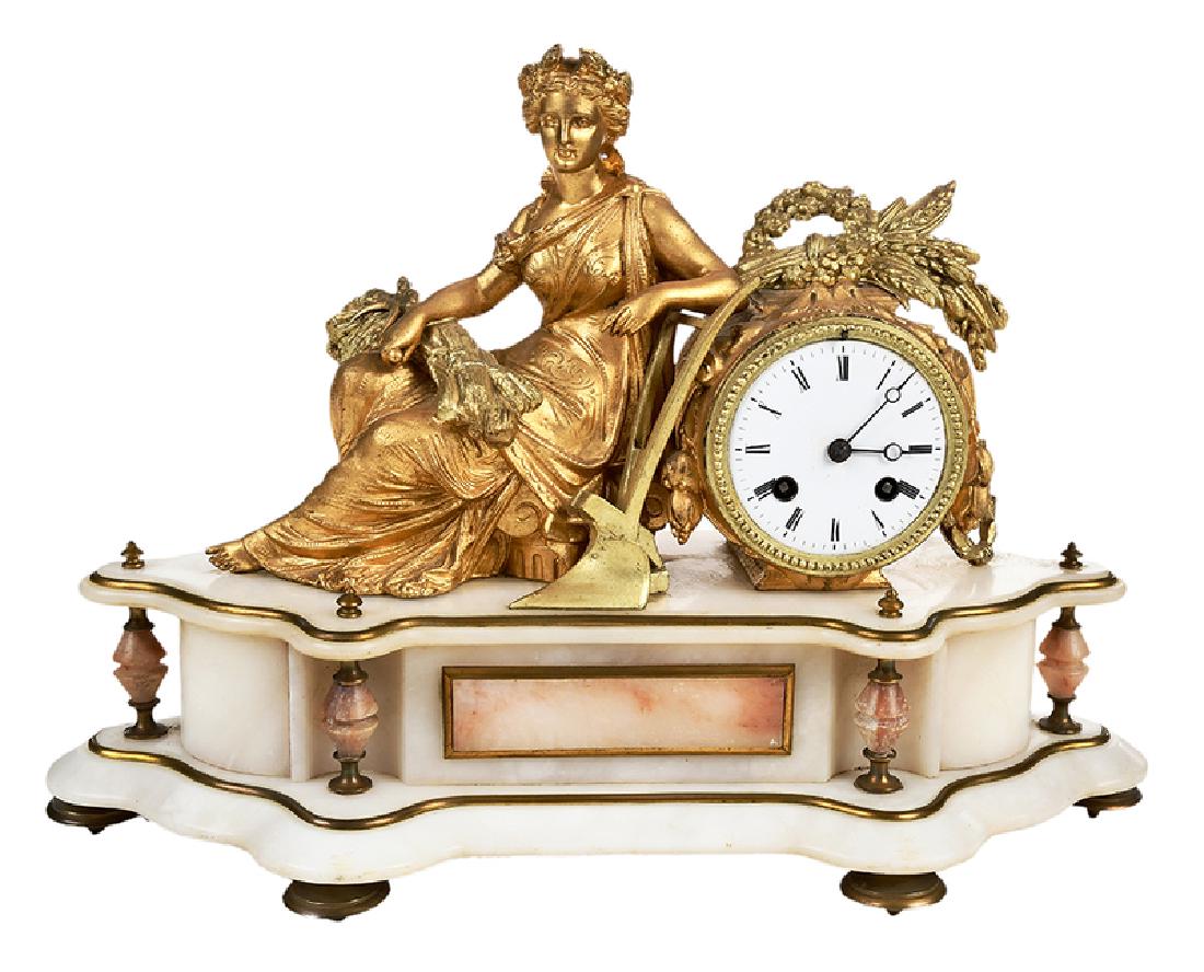 French Figural Mantel Clock (1 of 9)