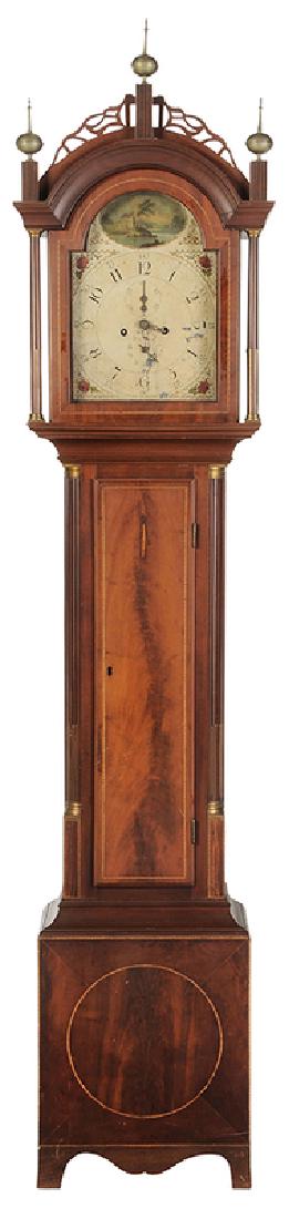 American Federal Inlaid Tall Case Clock (1 of 13)