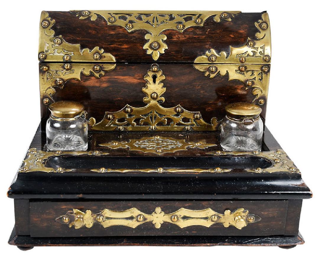 English Brass Mounted Desk Set (1 of 6)