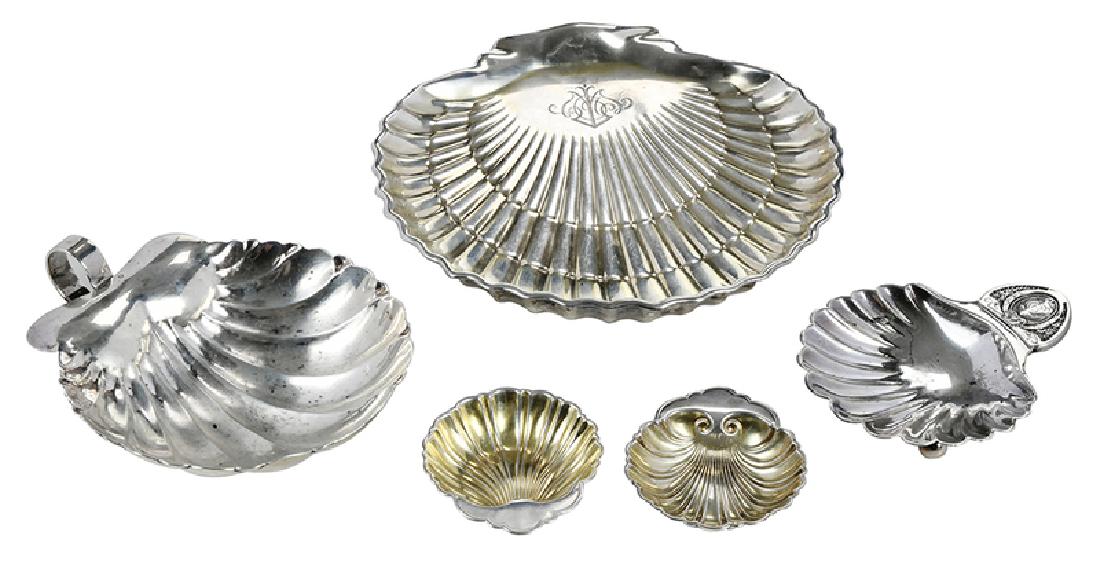 Four Sterling Shell Form Dishes (1 of 11)