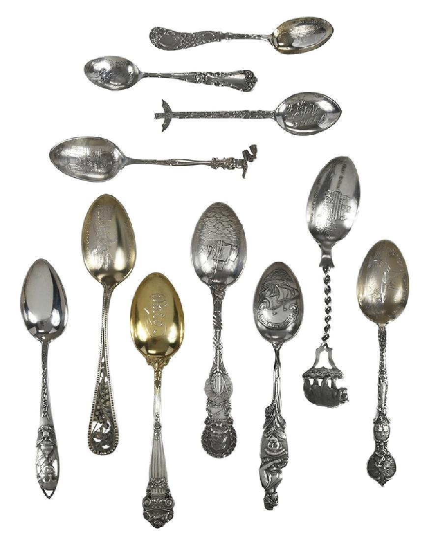 31 Sterling Souvenir Spoons (1 of 9)
