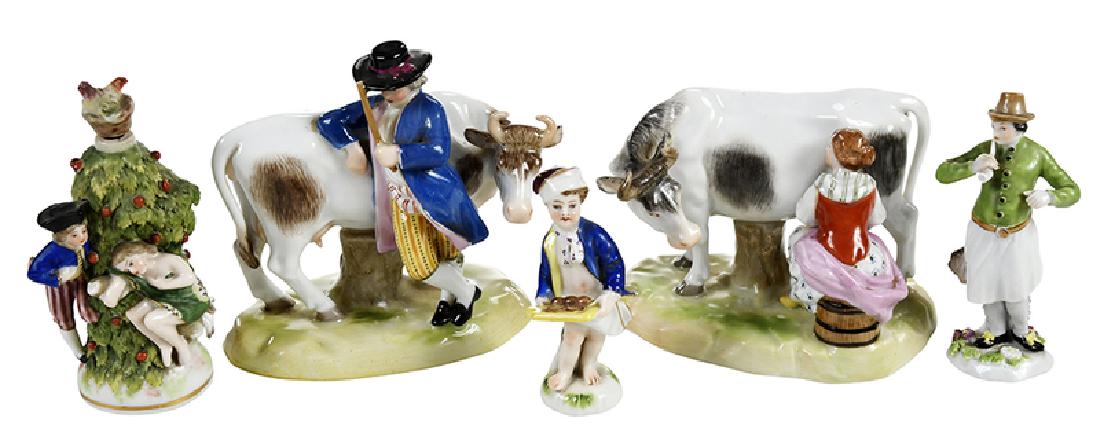 Five Miniature Porcelain Figurines (1 of 16)