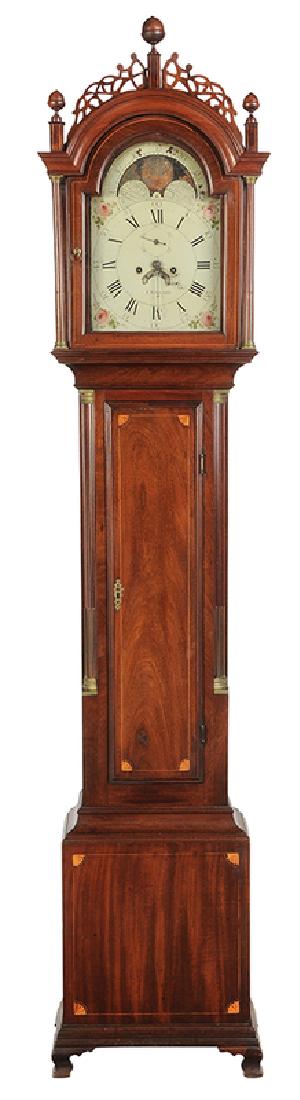 Rare Ephraim Willard Mahogany Tall Case Clock (1 of 20)