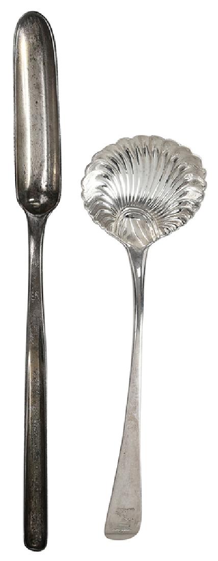 Bateman Family English Silver Marrow and Ladle (1 of 6)