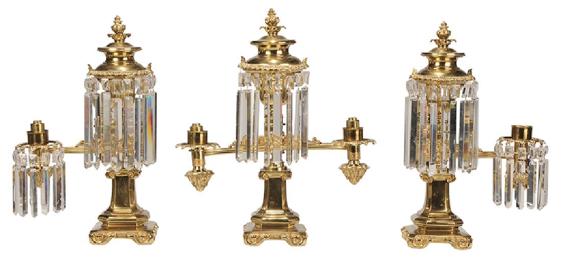 Argand Lamp Garniture Set (1 of 8)