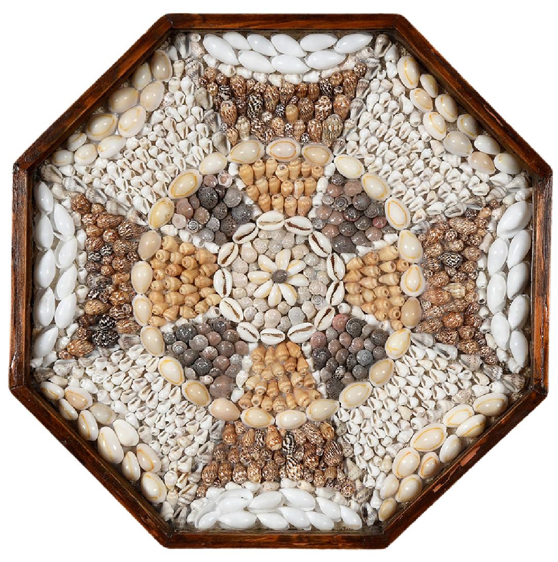 Single Shellwork Octagonal Sailor's Valentine (1 of 6)