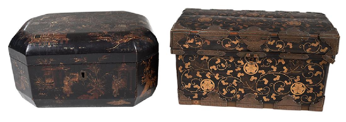 Two Asian Lacquer Boxes (1 of 9)