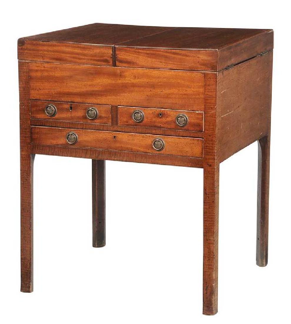 Chippendale Mahogany Beau Brummel Dressing Table (1 of 7)