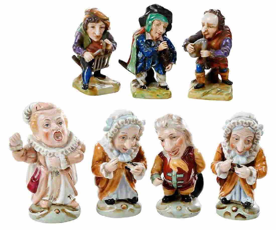 Seven Handpainted Porcelain Dwarf Figures - Sep 14, 2018 | Brunk Auctions in NC