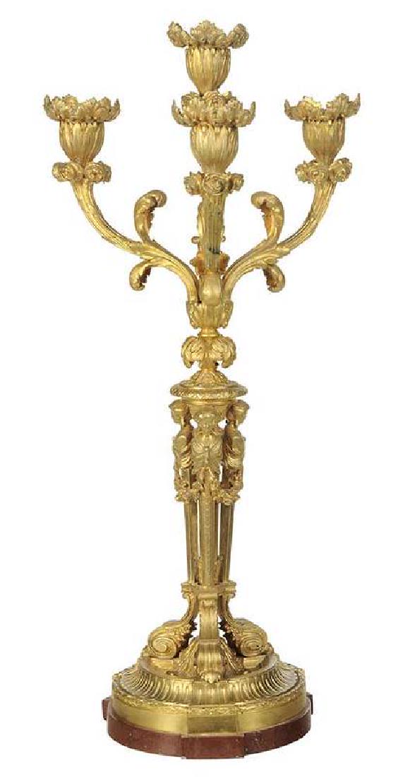 Louis XVI Style Gilt Bronze Figural Candelabra (1 of 4)