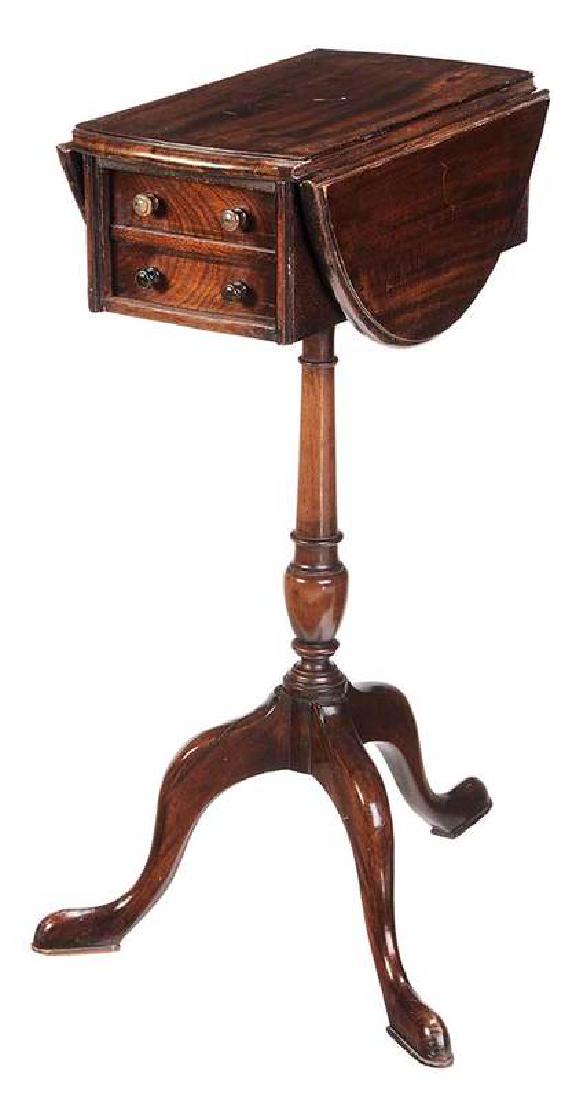 Regency Style Mahogany Sewing Table (1 of 4)