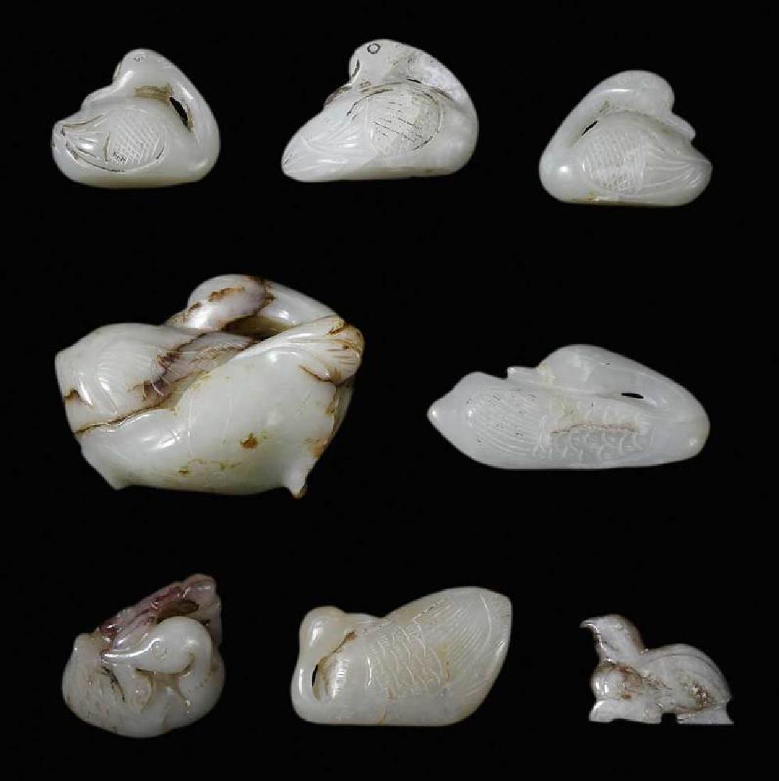 Eight Carved Jade/Hardstone Carvings (1 of 8)