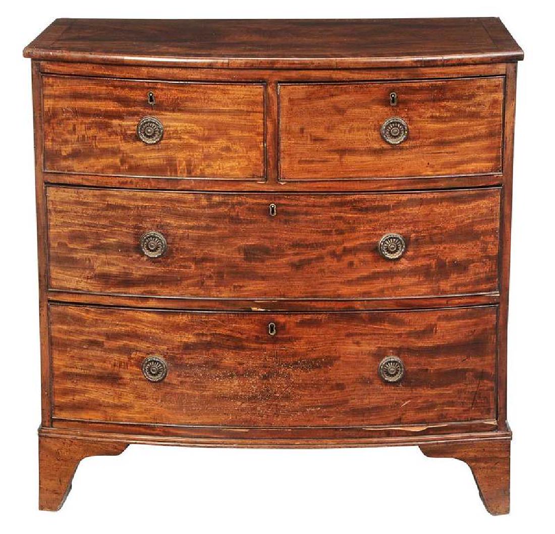Georgian Mahogany Bow Front Chest (1 of 7)
