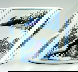 22: Chinese porcelain brush pot,
