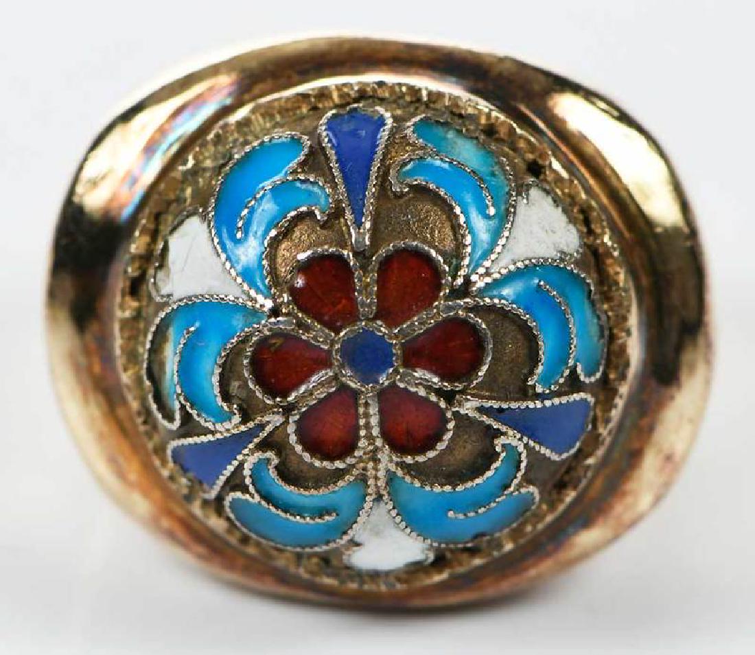 Antique 14kt. Enamel Ring (1 of 6)