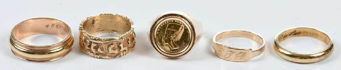 Five 14kt. Rings (1 of 8)