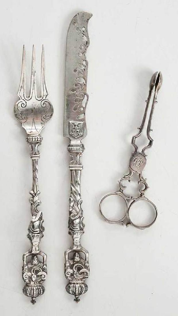 Three Continental and English Silver Flatware (1 of 4)