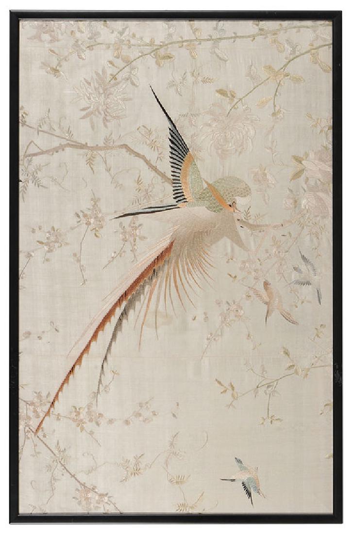 Japanese Silk Bird Embroidery (1 of 5)