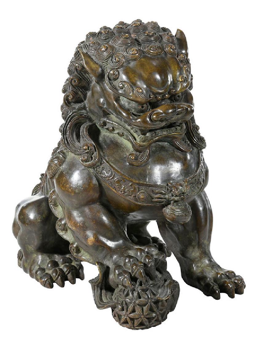 Cast Bronze Foo Dog (1 of 9)