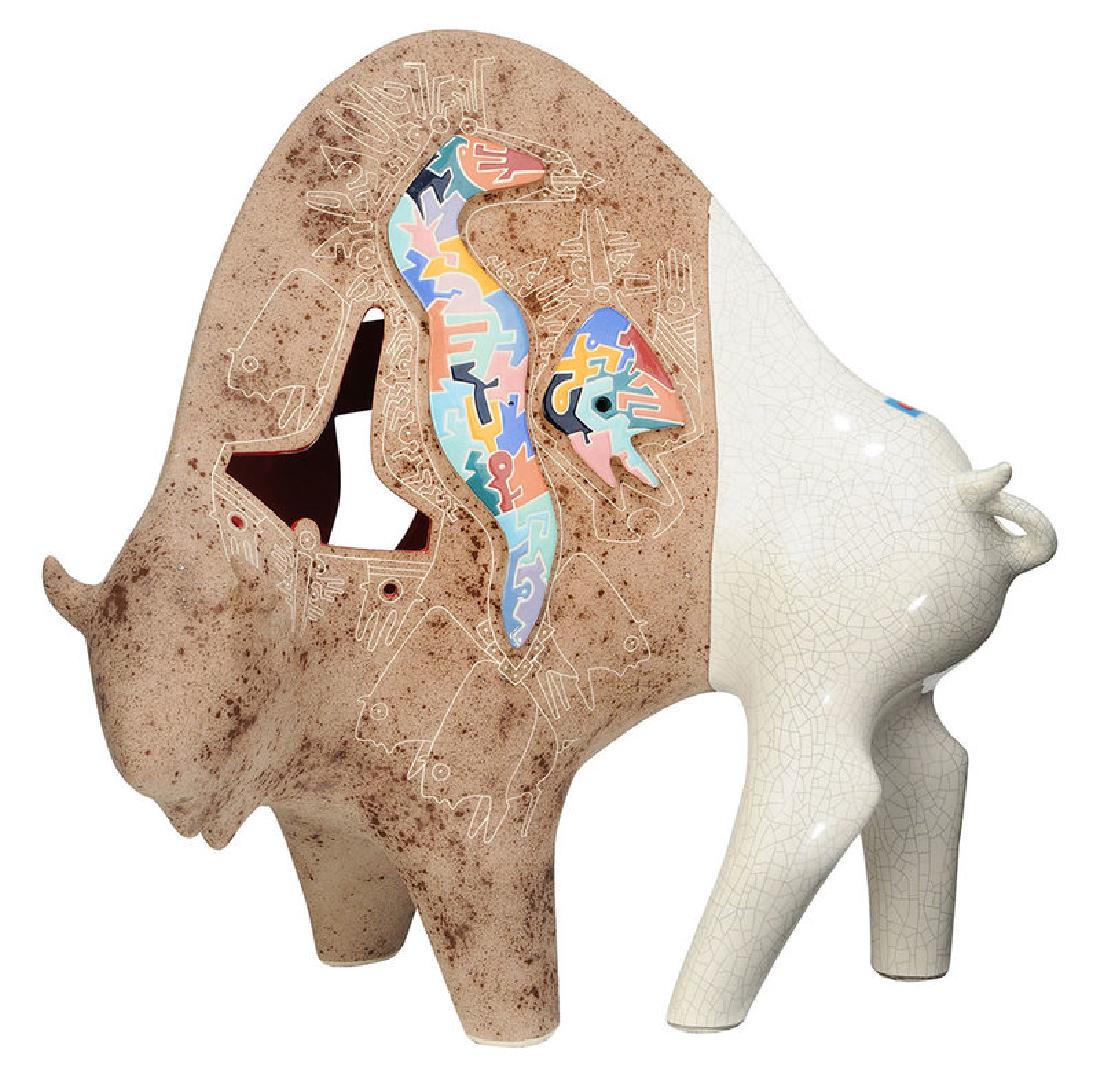 Gene and Rebecca Tobey Buffalo Sculpture (1 of 5)