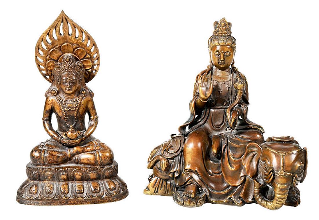 Two Chinese Bronze Buddhas (1 of 13)