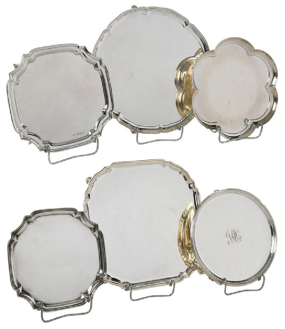 Six English Silver Trays (1 of 13)