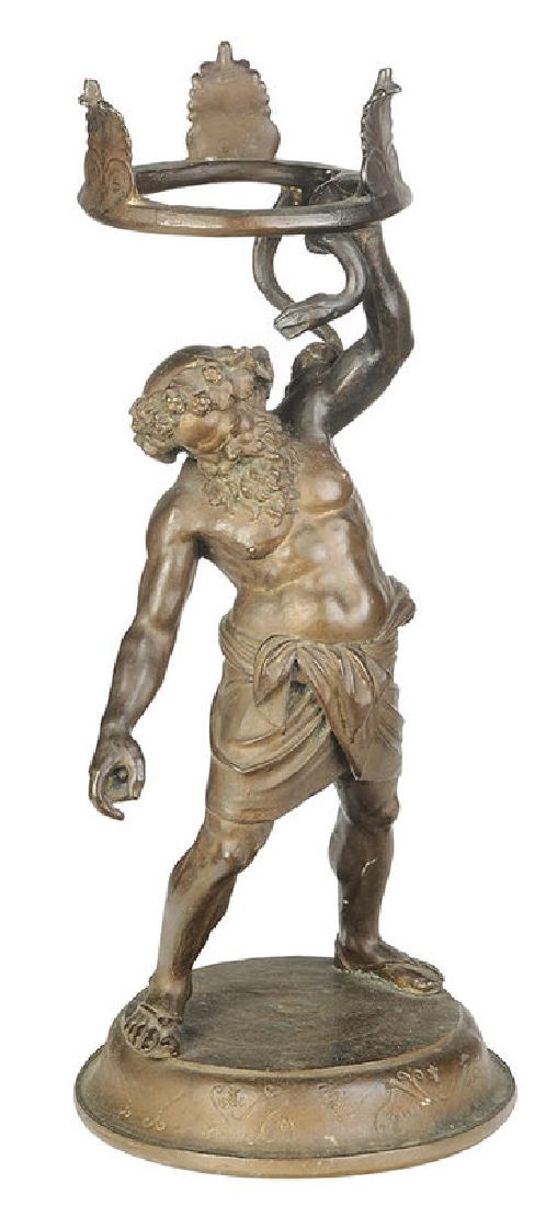 Roman Style Bronze Figural Stand (1 of 7)