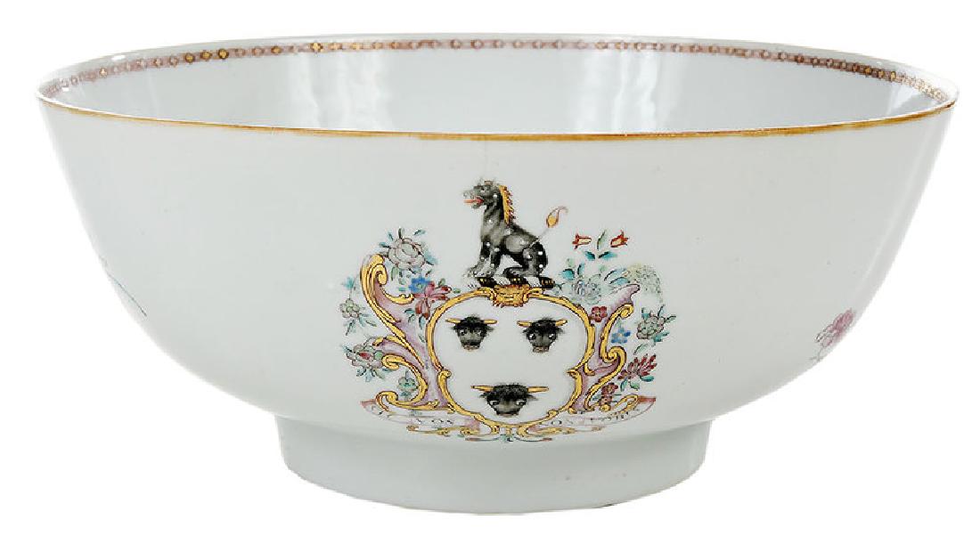 Chinese Export Armorial Porcelain Bowl (1 of 12)