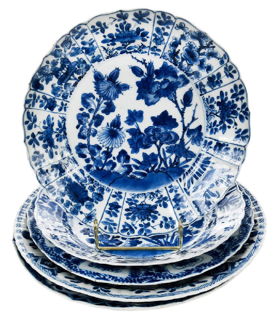 Five Chinese Export Kraakware Plates (1 of 14)