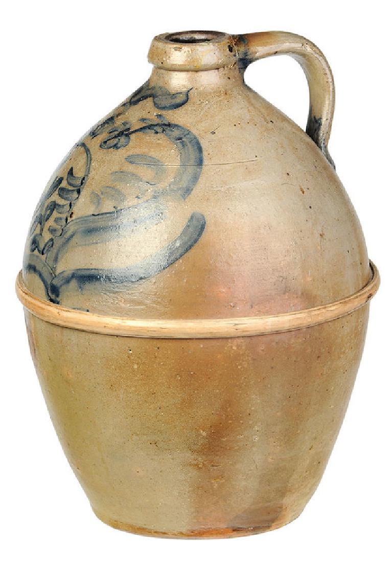 Cobalt Decorated Salt Glazed Stoneware Jug (1 of 6)