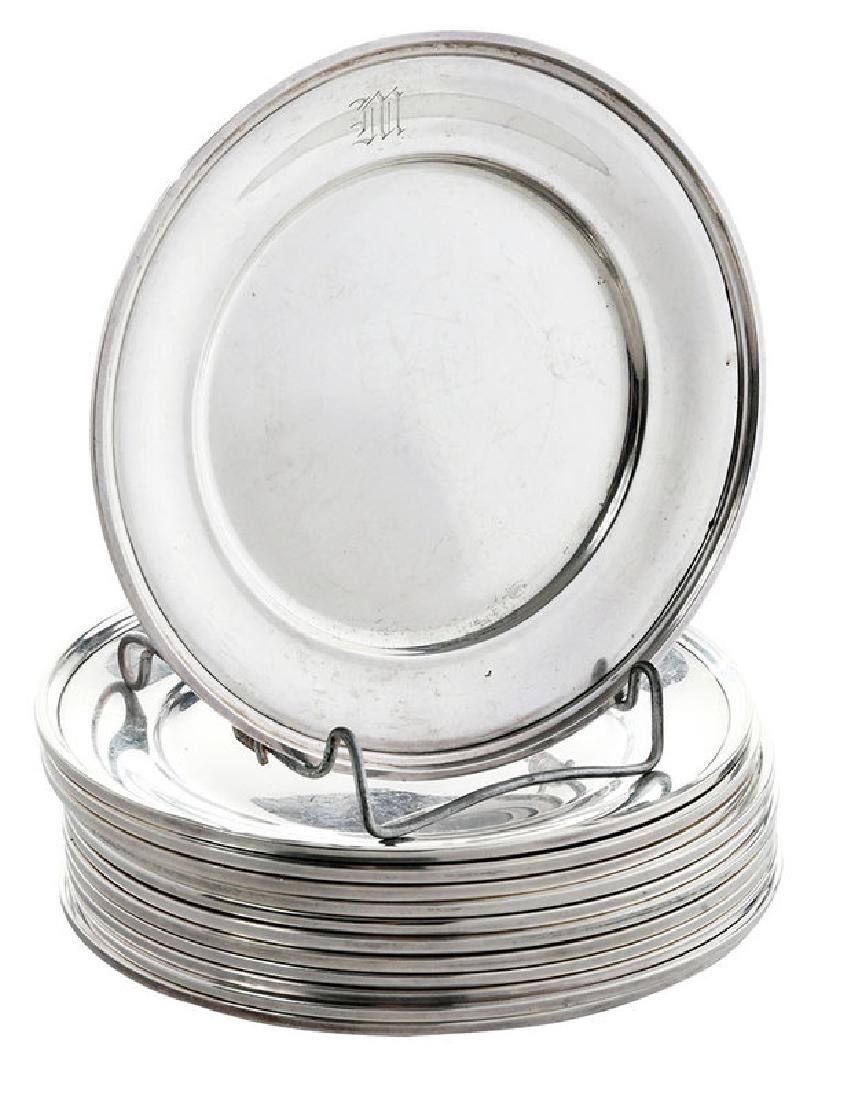 Set of 12 Sterling Bread/Butter Plates