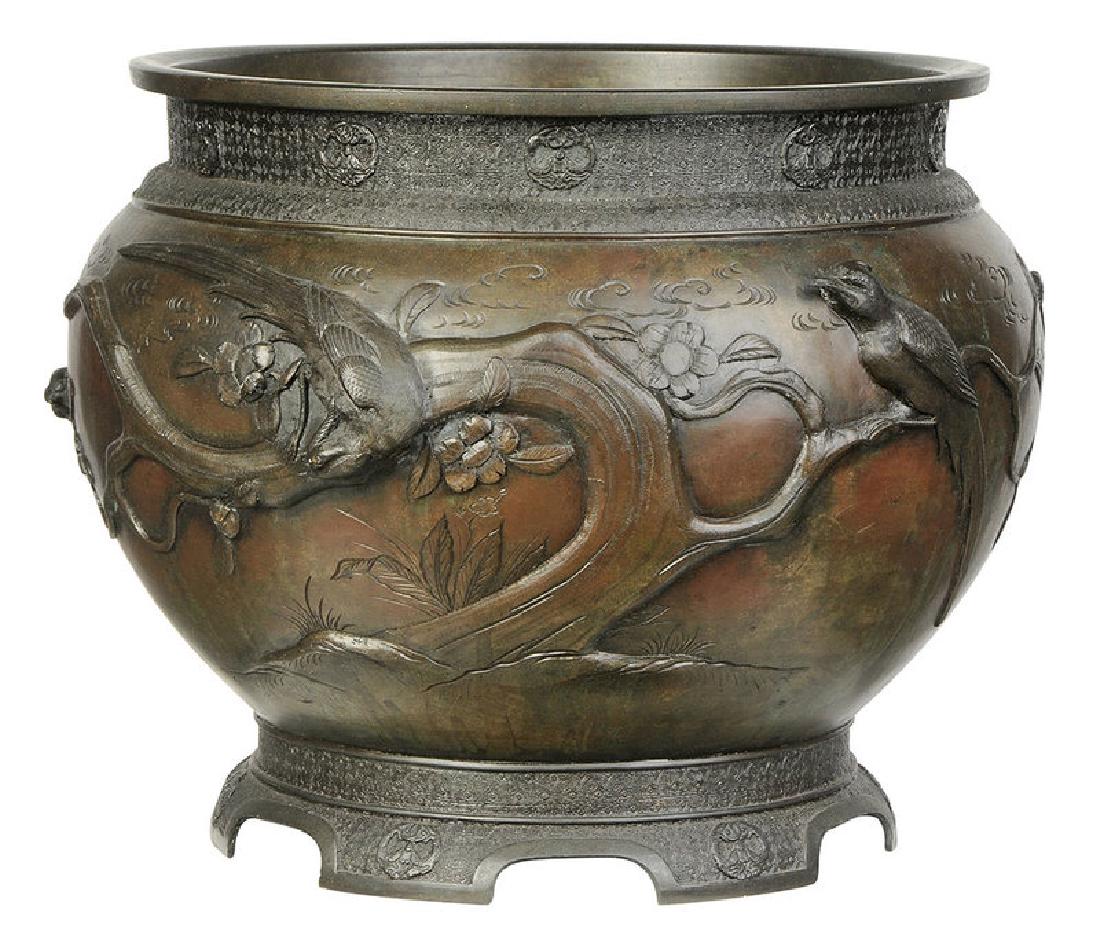 Large Asian Bronze Jardinere (1 of 7)