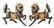 Pair of Gilt Bronze Qilin