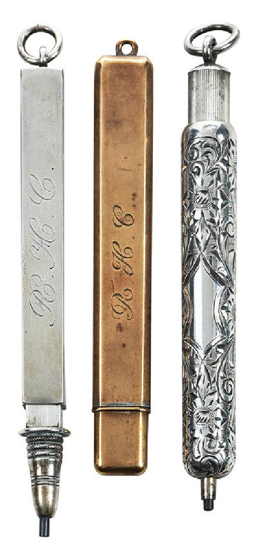 Two Sterling and One 14Kt. Pencils (1 of 9)