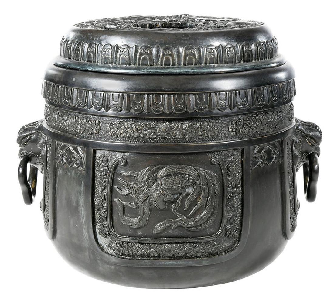 Large Bronze Censer With Reticulated Lid (1 of 18)