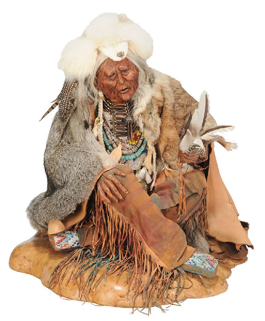 Misha Malpica Sculpture of Native American (1 of 6)