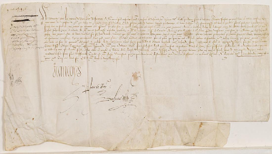 A Francis I, King of France, Document (1 of 5)