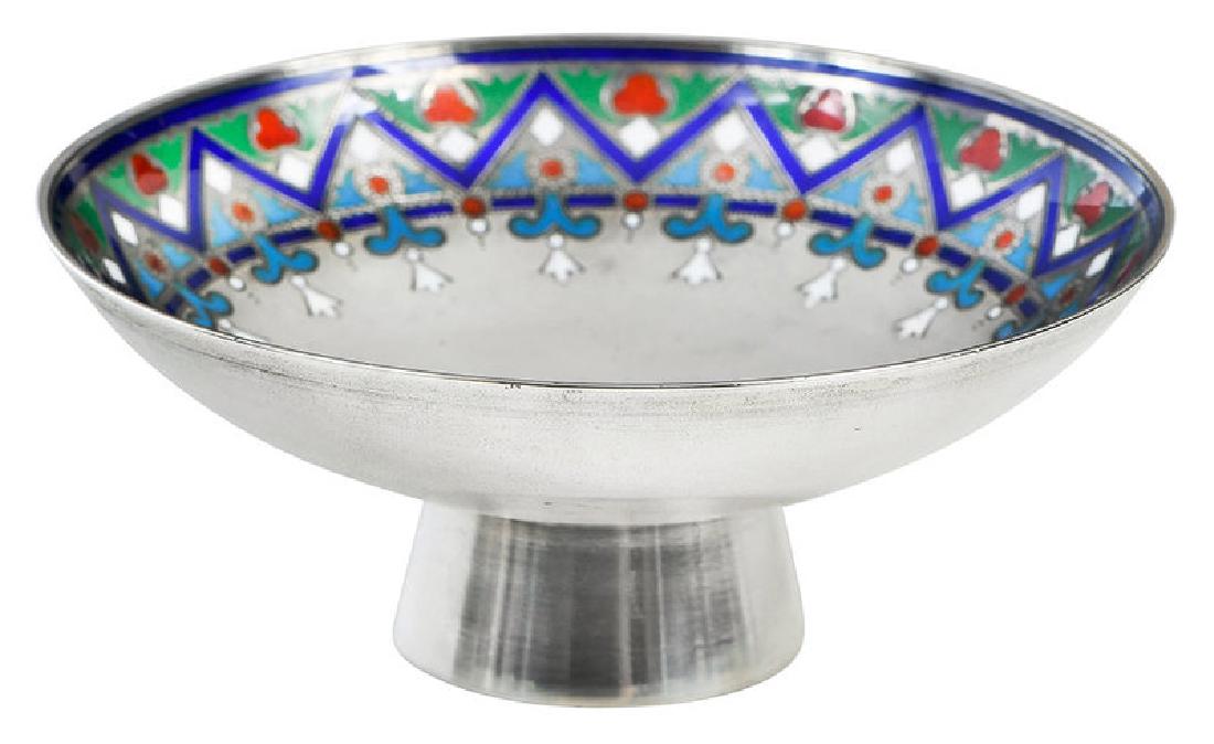 Khlebnikov Russian Silver Enamel Compote (1 of 7)