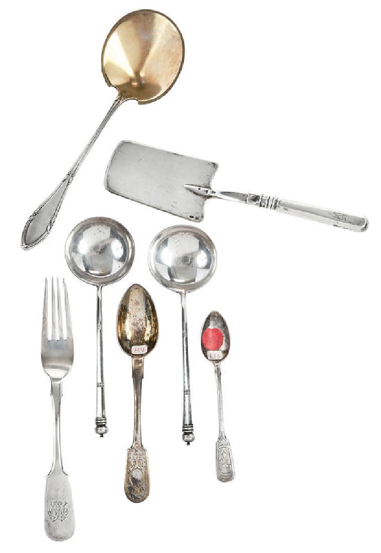 Seven Pieces Russian Silver Flatware (1 of 11)