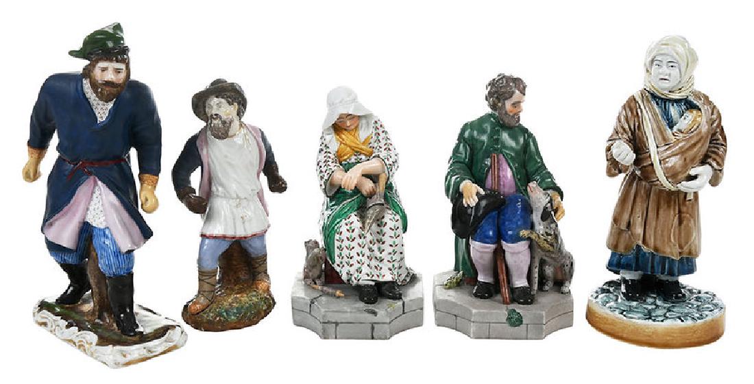 Five Russian Porcelain Figures (1 of 14)