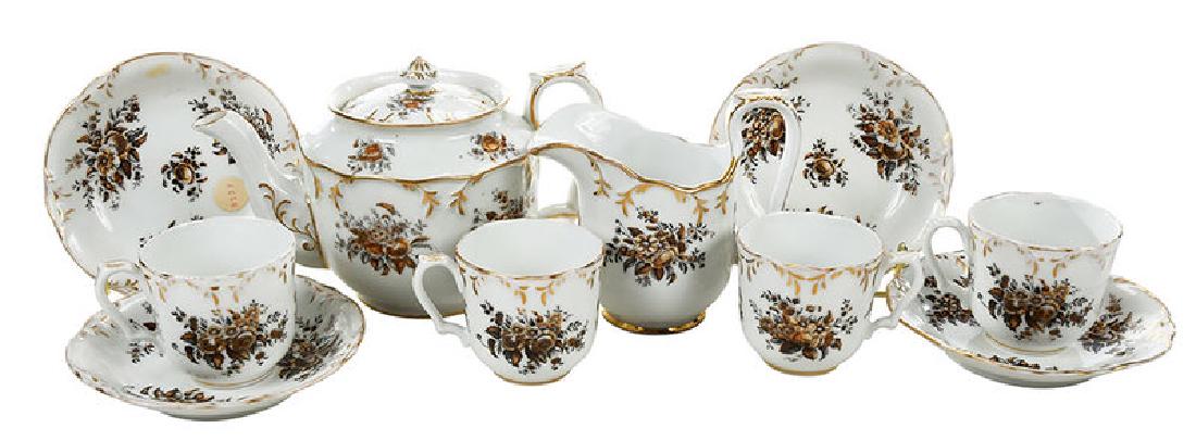 Russian Popov Factory Porcelain Tea Set (1 of 10)