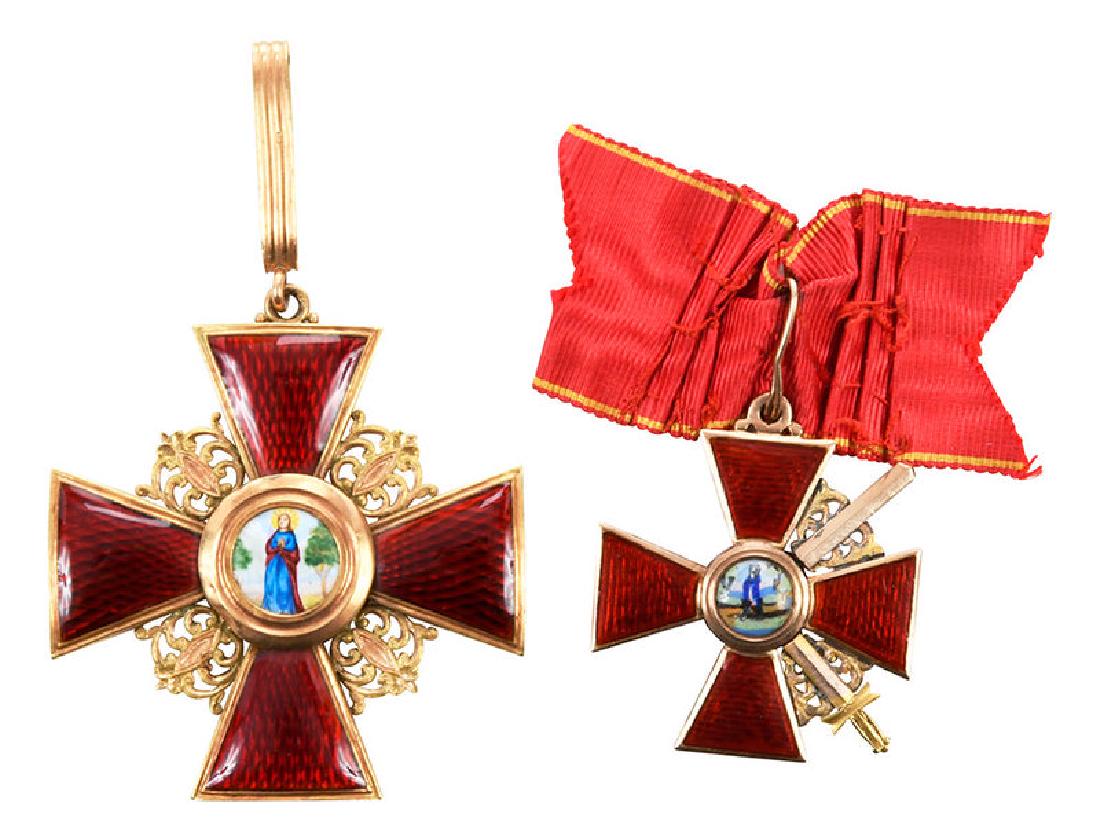 Two Russian Imperial Order of St. Anne Medals (1 of 12)