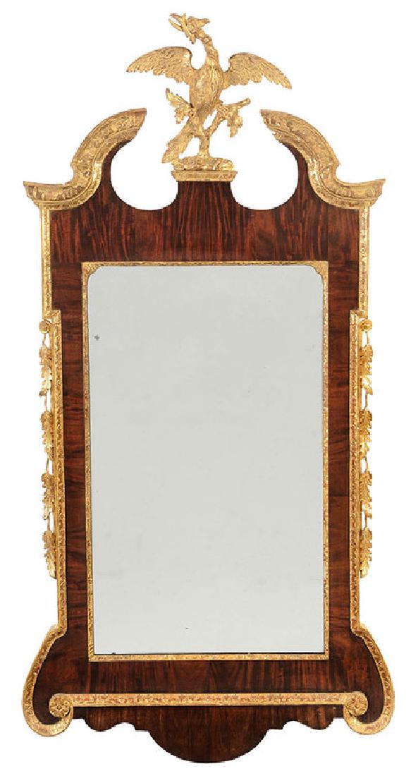 George II Parcel Gilt Mahogany Mirror (1 of 7)