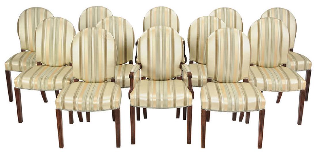 Twelve Ralph Lauren Upholstered Dining Chairs (1 of 7)